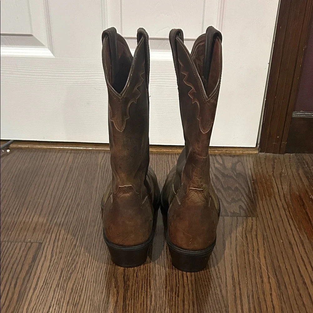 Ariat Brown Cowboy western 4LR Cowboy men’s boots sz 12 - Picture 3 of 6
